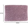 imageDII Ultra Soft Plush Spa Microfiber Shag Chenille Bath Mat Place in Front of Shower Vanity Bath Tub Sink and Toilet 21 x 34  Blue SolidMauve
