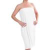 imageDII Spa Towel for Women Adjustable Shower Wrap with SelfFastening Closure SmallMedium 555x325 EggplantWhite