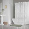 imageDII Translucent Lace Shower Curtain 72x72 Flower Blossom WhiteCircle White