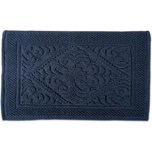 imageDII Decorative Jacquard Bath Rug 20x31 NavyNavy Damask