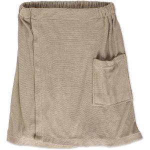 imageDII Mens Terry Shower Wrap Collection Adjustable with Velcro and Pocket 54x20 GrayStone