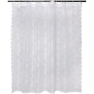 imageDII Translucent Lace Shower Curtain 72x72 Flower Blossom WhiteFlower Blossom White