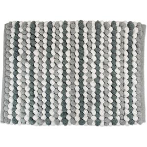 imageDII Ultra Soft Chenille Bath Mat Chunky Popcorn Bath Rug 17x24quot Gray StripeGray Stripe