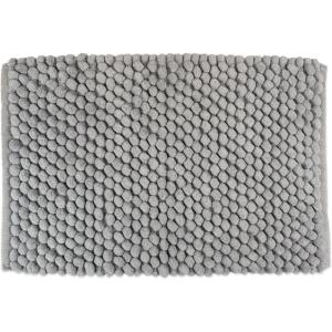 imageDII Ultra Soft Plush Spa Microfiber Shag Chenille Bath Mat Place in Front of Shower Vanity Bath Tub Sink and Toilet 21 x 34  Blue SolidGrey