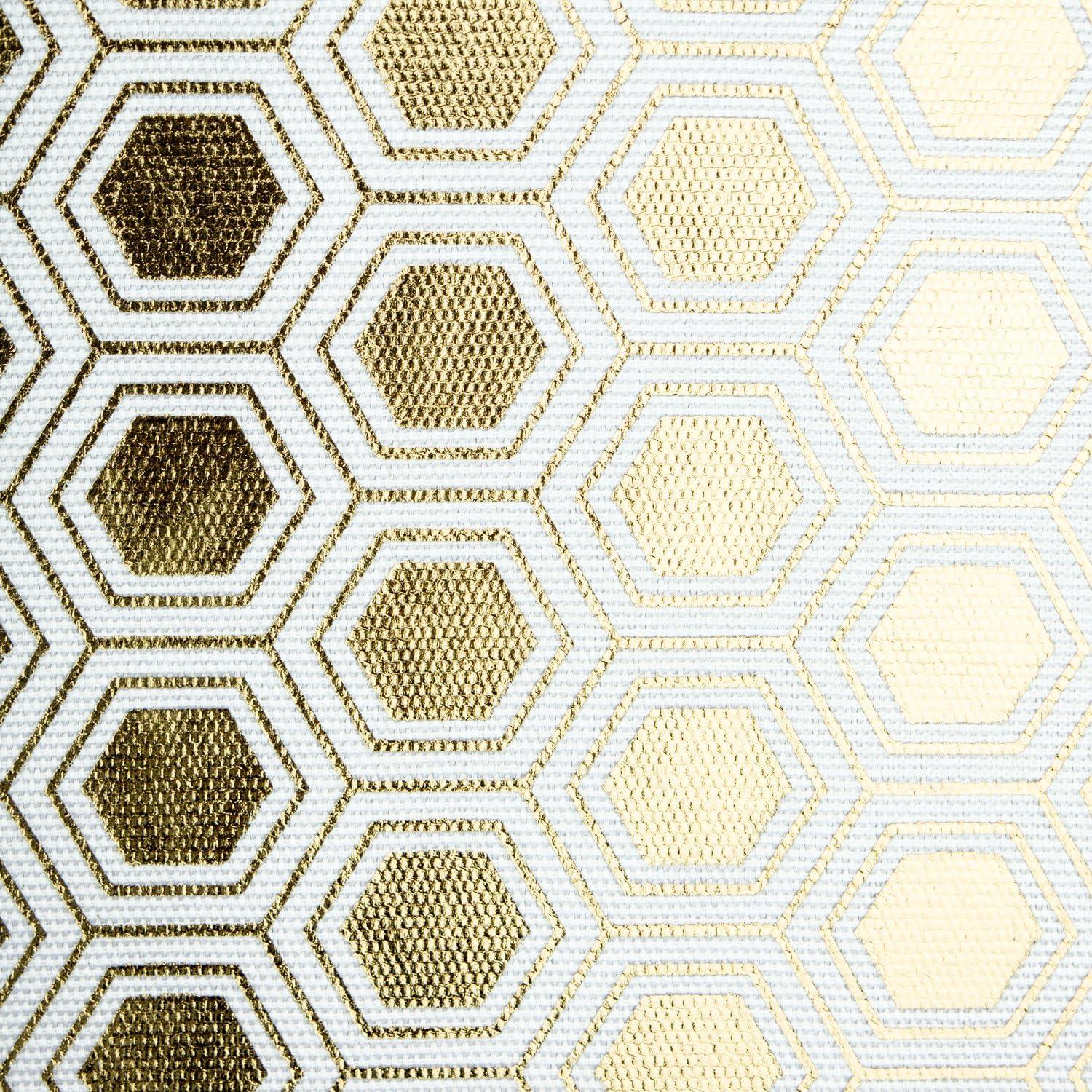 imageDII Collapsible Polyester Storage Cube Honeycomb Teal LargeGold