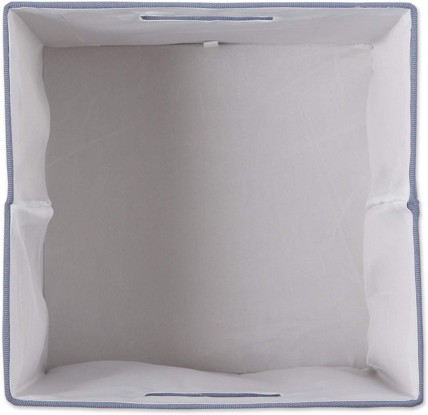 imageDII Collapsible Polyester Storage Cube Solid Lightweight and Durable Large Square 13x13x13 Stonewash BlueLarge Square  13x13x13