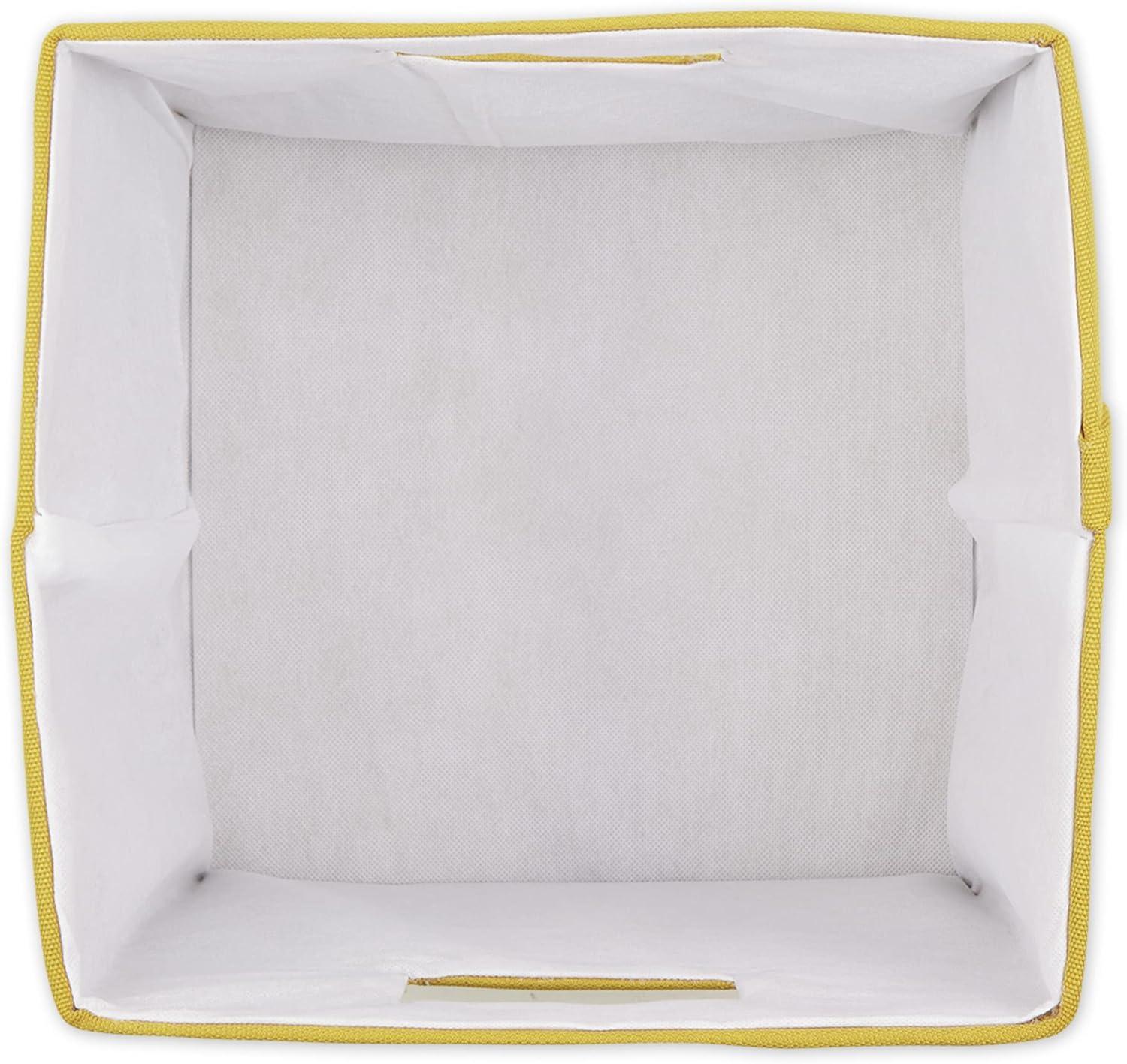 imageDII Collapsible Polyester Storage Cube Solid Lightweight and Durable Small Square 11x11x11 Lemongrass