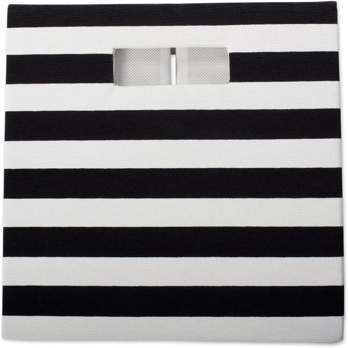 imageDII Polyester Cube Storage Collection Collapsible Hard Sided Bin 13x13x13 AquaBlack