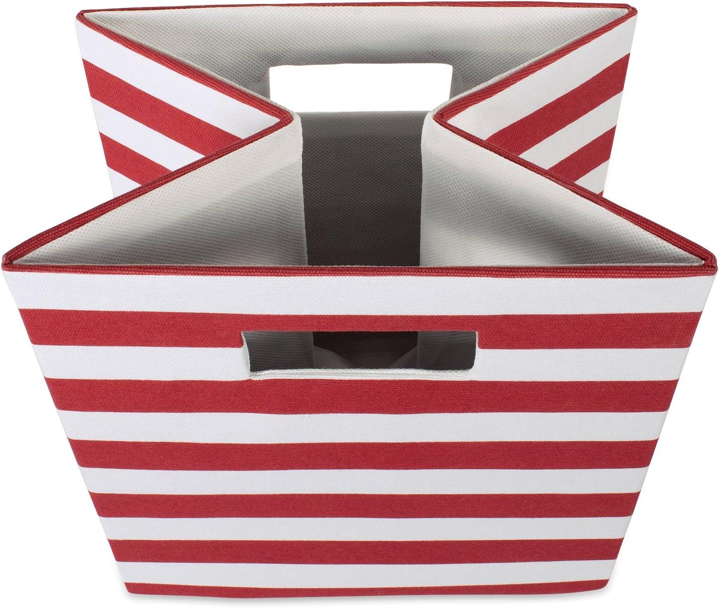 imageDII Polyester Cube Storage Collection Collapsible Hard Sided Bin 13x13x13 AquaRust