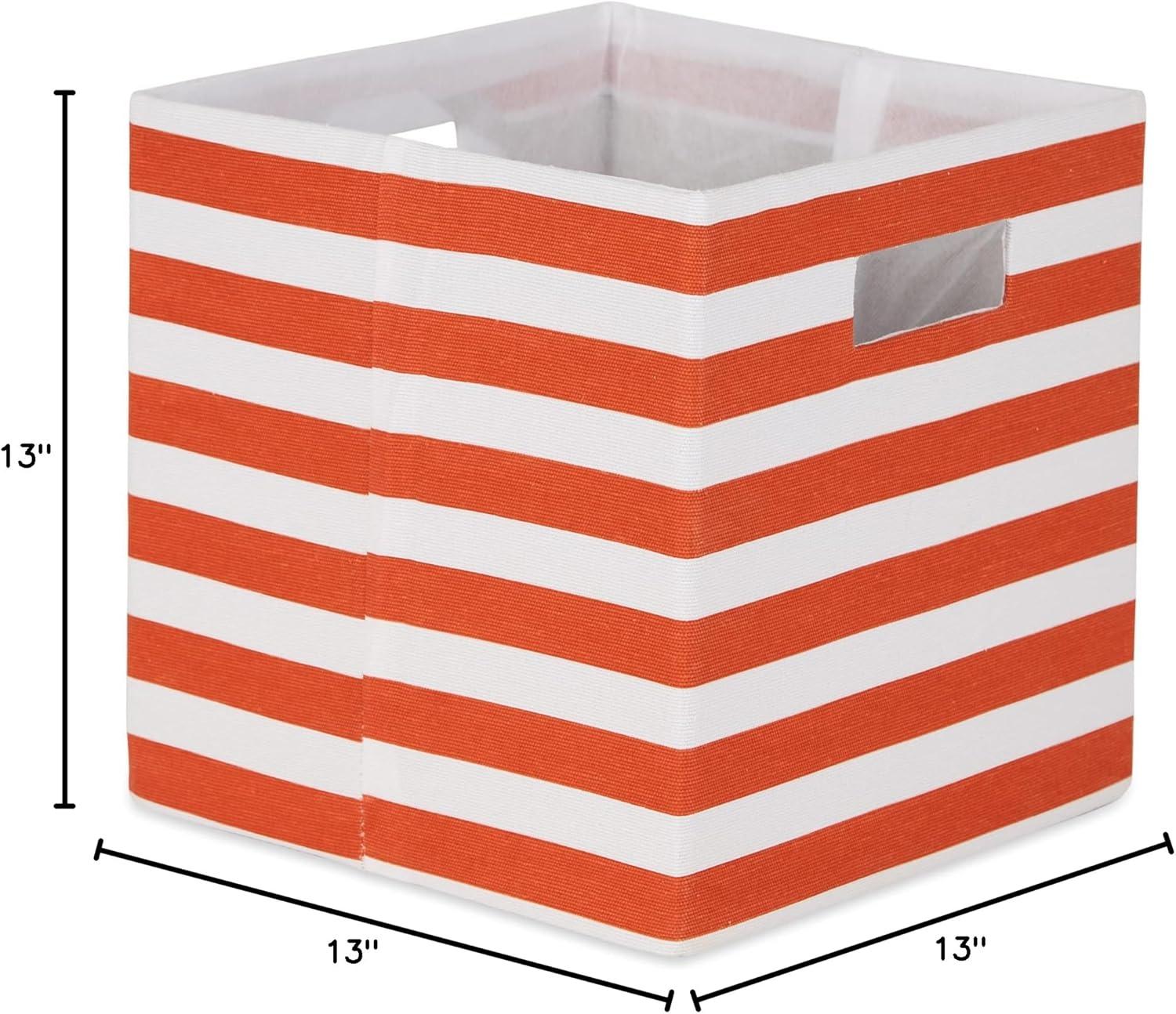 imageDII Polyester Cube Storage Collection Collapsible Hard Sided Bin 13x13x13 AquaSpice