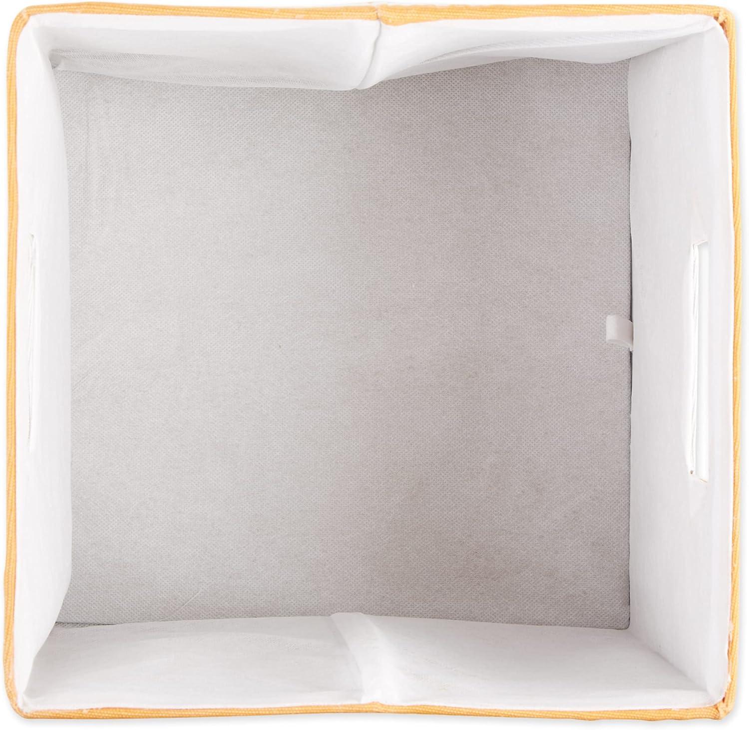 imageDII Polyester Cube Storage Collection Collapsible Hard Sided Bin 13x13x13 Pumpkin Spice