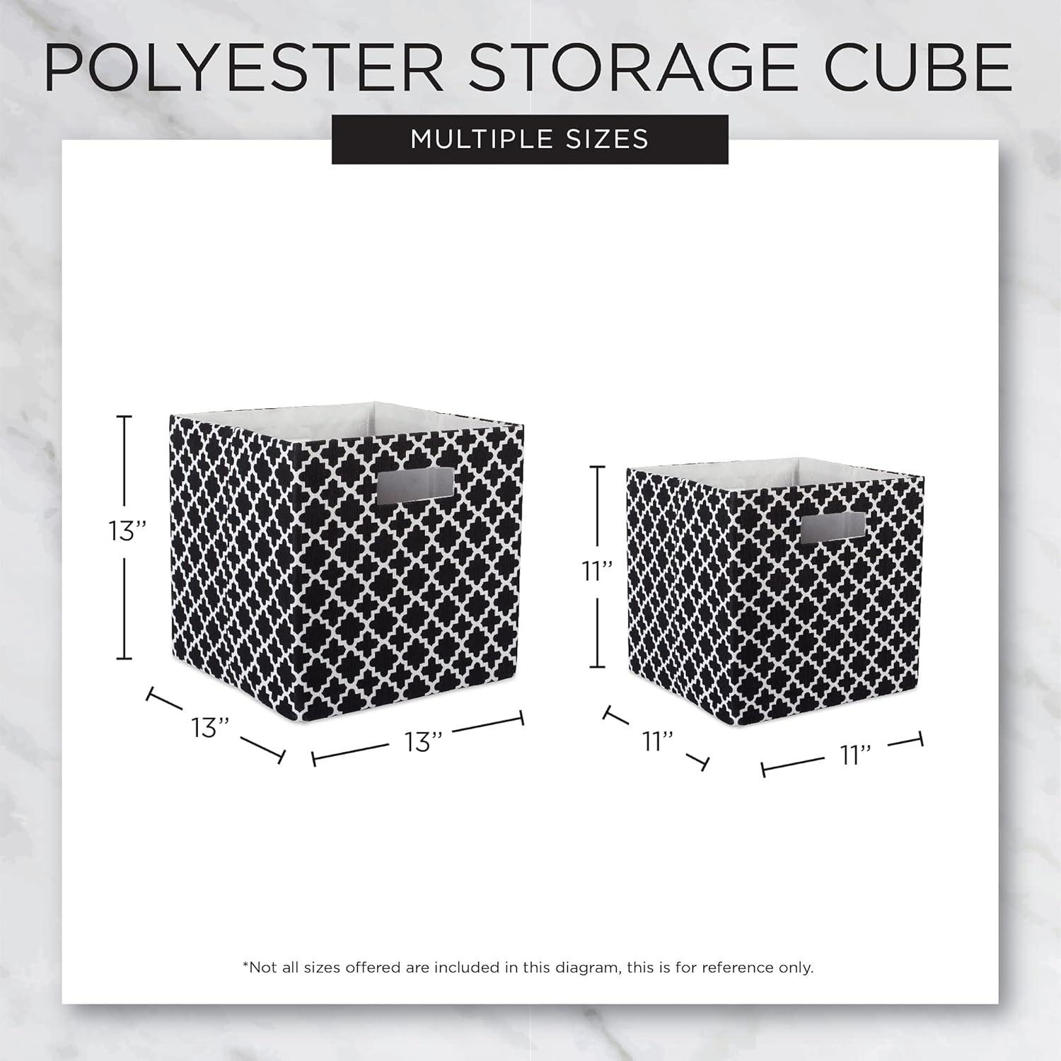 imageDII Polyester Cube Storage Collection Collapsible Hard Sided Bin 13x13x13 Pumpkin Spice
