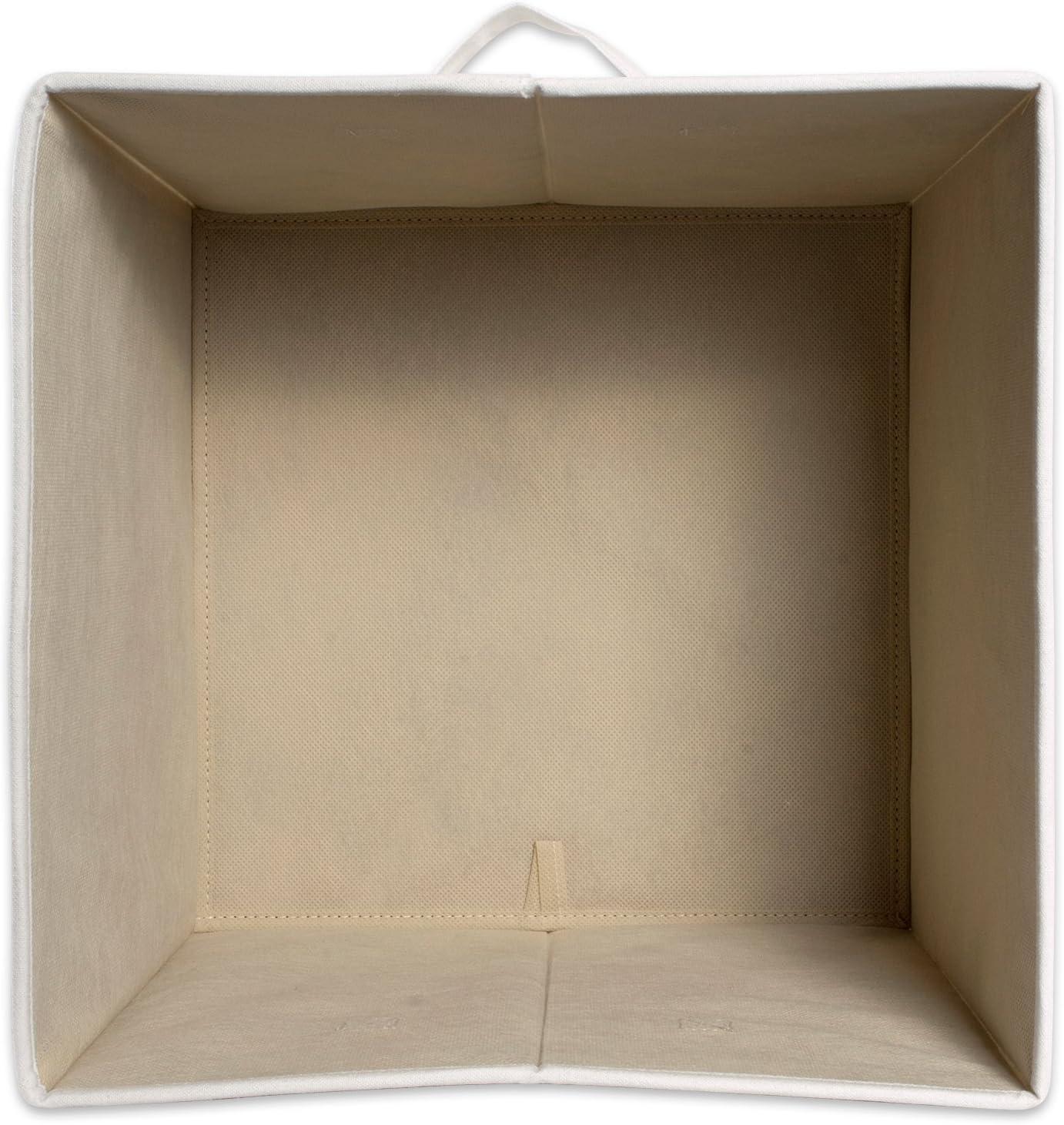 imageELiving Store Collapsible Storage Bin Cube for Bedroom Nursery Playroom and More 13x13x13  Swan