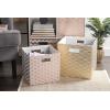 imageDII Collapsible Polyester Storage Cube Honeycomb Teal LargeCopper