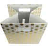 imageDII Collapsible Polyester Storage Cube Honeycomb Teal LargeGold