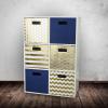 imageDII Collapsible Polyester Storage Cube Honeycomb Teal LargeGold