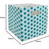 imageDII Collapsible Polyester Storage Cube Honeycomb Teal LargeTeal