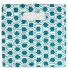 imageDII Collapsible Polyester Storage Cube Honeycomb Teal LargeTeal