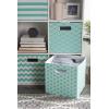 imageDII Polyester Cube Storage Collection Collapsible Hard Sided Bin 13x13x13 AquaAqua