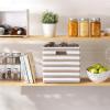 imageDII Polyester Cube Storage Collection Collapsible Hard Sided Bin 13x13x13 StoneStone