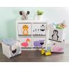 imageELiving Store Collapsible Storage Bin Cube for Bedroom Nursery Playroom and More 13x13x13  Swan
