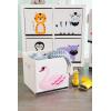 imageELiving Store Collapsible Storage Bin Cube for Bedroom Nursery Playroom and More 13x13x13  Swan