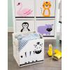 imageELiving Store Collapsible Storage Bin Cube for Bedroom Nursery Playroom and More 13x13x13quot  Zebra