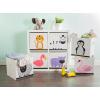 imageELiving Store Collapsible Storage Bin Cube for Bedroom Nursery Playroom and More 13x13x13quot  Zebra