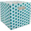 imageDII Collapsible Polyester Storage Cube Honeycomb Teal LargeTeal