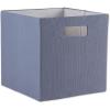 imageDII Collapsible Polyester Storage Cube Solid Lightweight and Durable Large Square 13x13x13 Stonewash BlueLarge Square  13x13x13