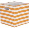 imageDII Polyester Cube Storage Collection Collapsible Hard Sided Bin 13x13x13 Pumpkin Spice