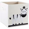 imageELiving Store Collapsible Storage Bin Cube for Bedroom Nursery Playroom and More 13x13x13quot  Zebra