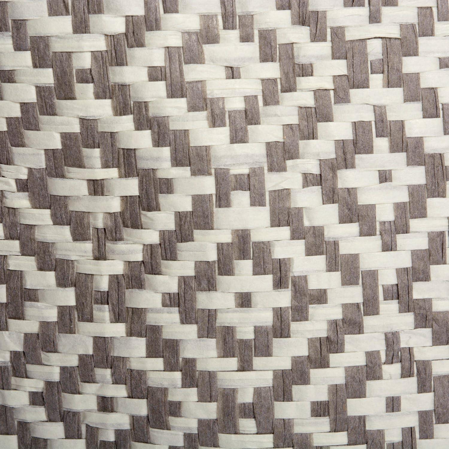 imageDII Woven Paper Storage Bin Geo Diamond Stone Medium RectangleGray