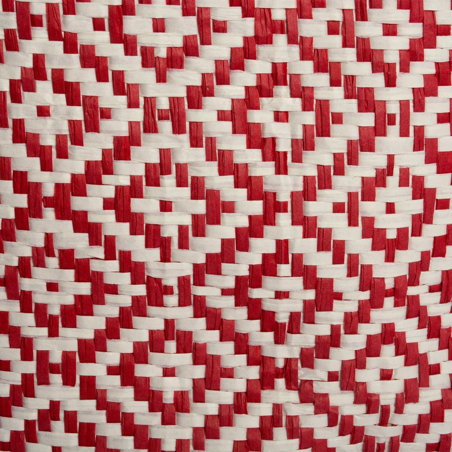 imageDII Woven Paper Storage Bin Geo Diamond Stone Medium RectangleRust