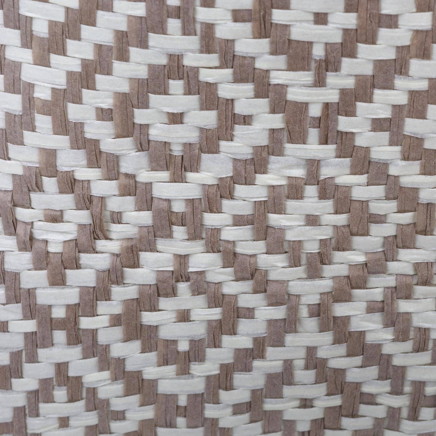 imageDII Woven Paper Storage Bin Geo Diamond Stone Medium RectangleStone