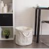 imageDII Woven Paper Storage Bin Geo Diamond Stone Medium RectangleGray