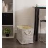 imageDII Woven Paper Storage Bin Geo Diamond Stone Medium RectangleGray