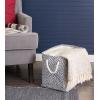 imageDII Woven Paper Storage Bin Geo Diamond Stone Medium RectangleNautical Blue
