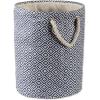 imageDII Woven Paper Storage Bin Geo Diamond Stone Medium RectangleNautical Blue