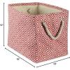 imageDII Woven Paper Storage Bin Geo Diamond Stone Medium RectangleRust