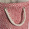 imageDII Woven Paper Storage Bin Geo Diamond Stone Medium RectangleRust