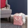 imageDII Woven Paper Storage Bin Geo Diamond Stone Medium RectangleRust