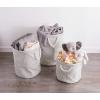 imageDII Woven Paper Storage Bin Geo Diamond Stone Medium RectangleStone