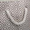 imageDII Woven Paper Storage Bin Geo Diamond Stone Medium RectangleStone