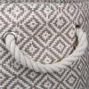 imageDII Woven Paper Storage Bin Geo Diamond Stone Medium RectangleStone