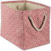 imageDII Woven Paper Storage Bin Geo Diamond Stone Medium RectangleRust