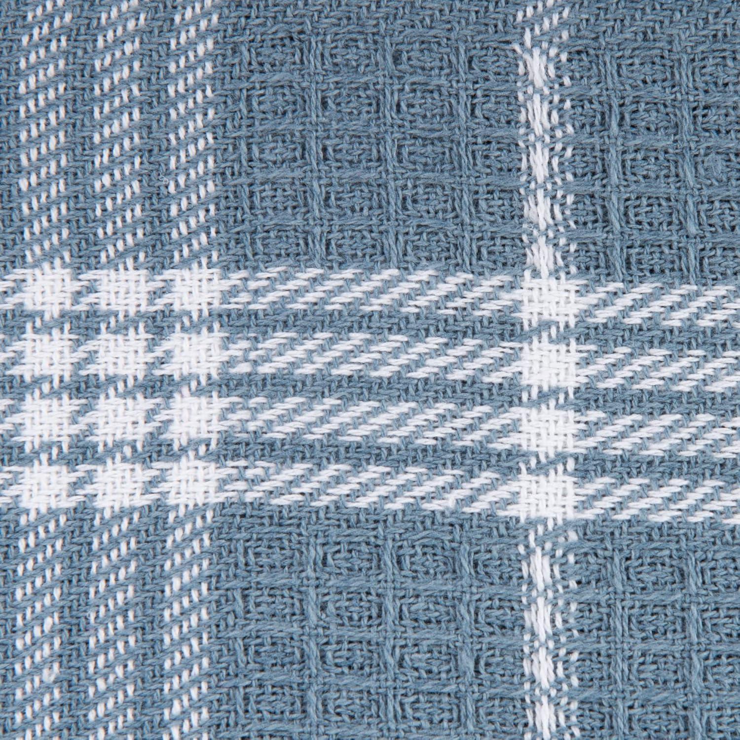 imageDII Waffle Weave Kitchen Collection 100 Cotton Dishtowel Set Leaf Green 6 PieceBlue