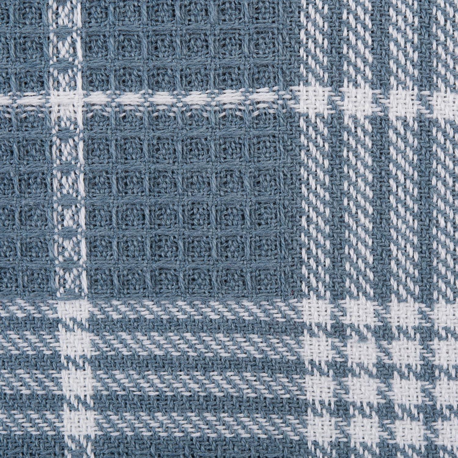 imageDII Waffle Weave Kitchen Collection 100 Cotton Dishtowel Set Leaf Green 6 PieceBlue
