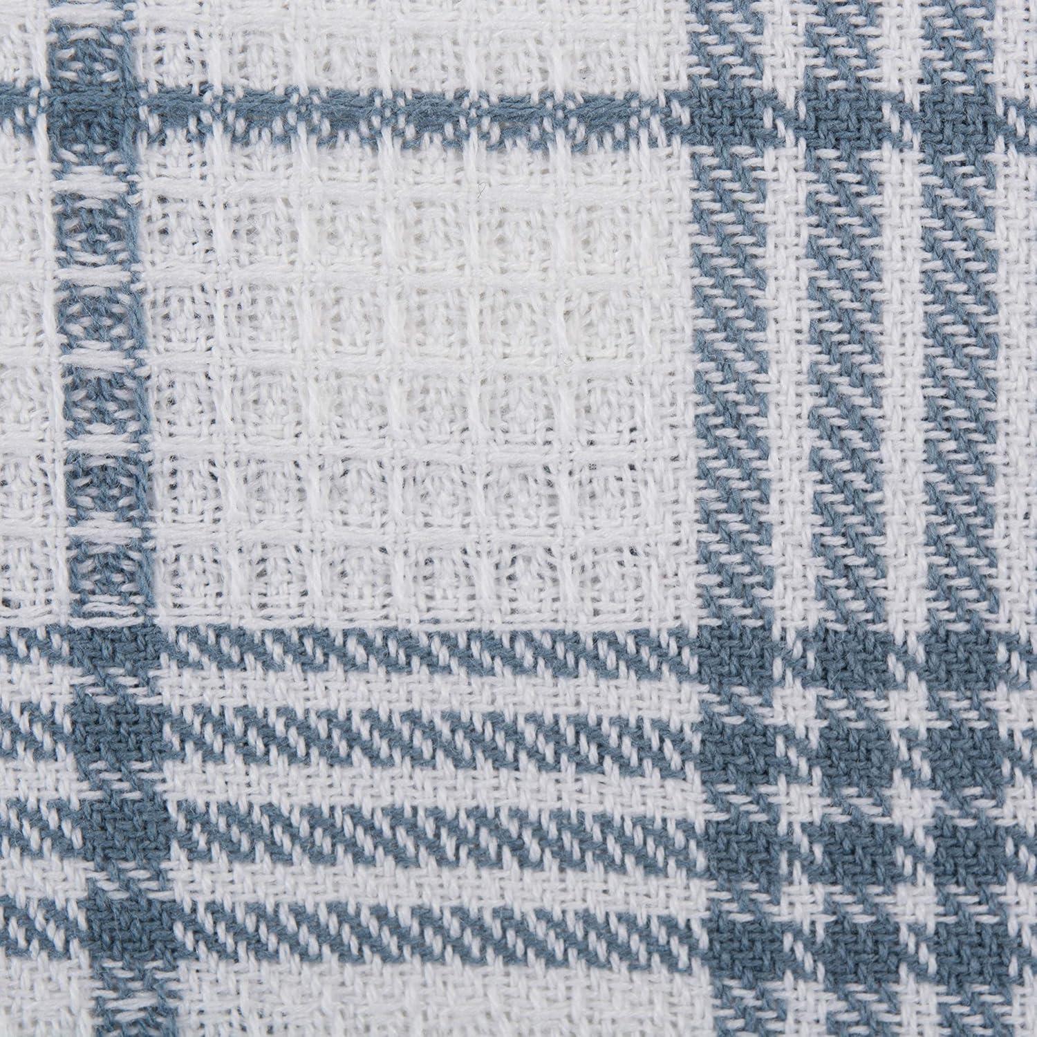 imageDII Waffle Weave Kitchen Collection 100 Cotton Dishtowel Set Leaf Green 6 PieceBlue