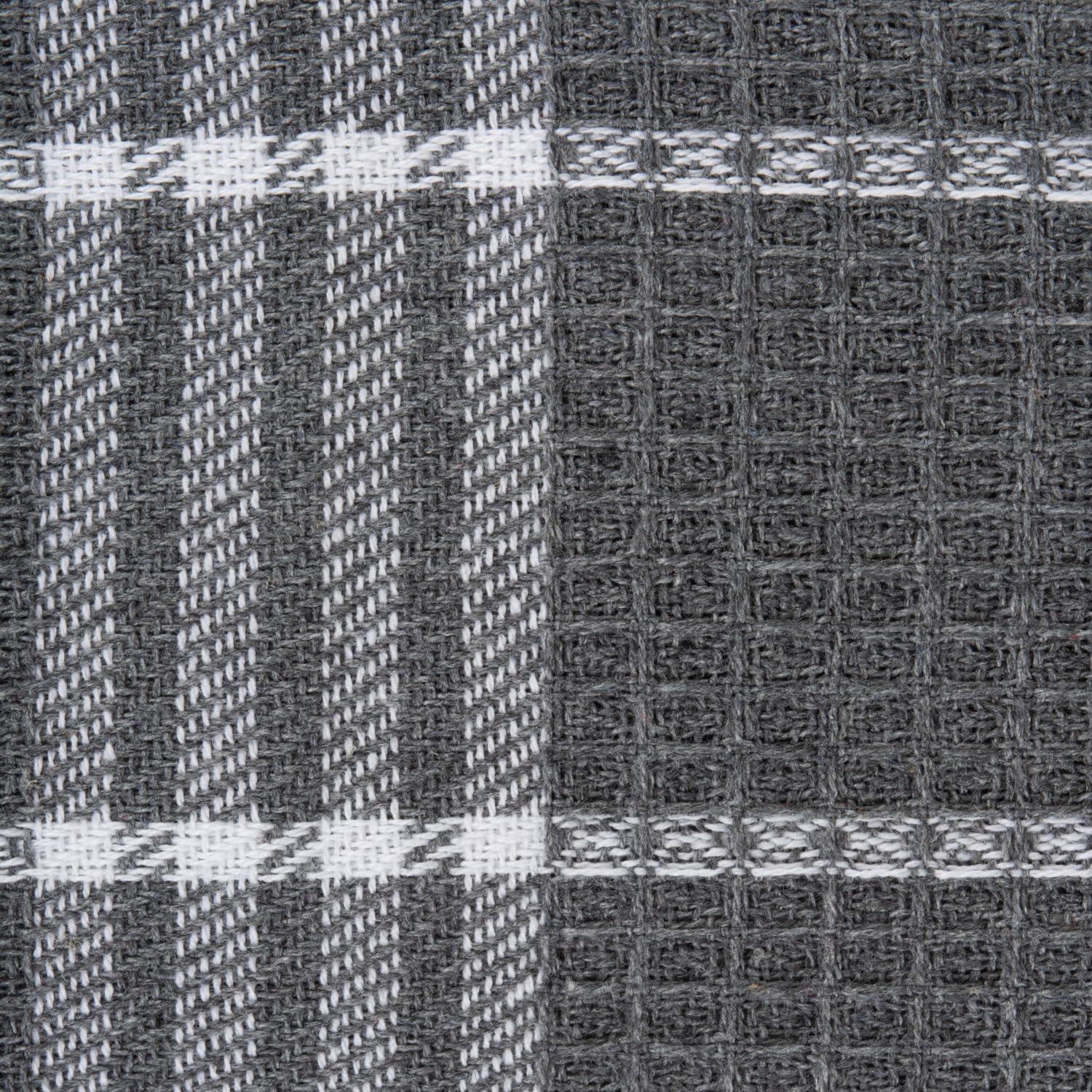 imageDII Waffle Weave Kitchen Collection 100 Cotton Dishtowel Set Leaf Green 6 PieceGray